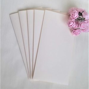 Заготовки для открыток, 10*20 см, цвет айвори.