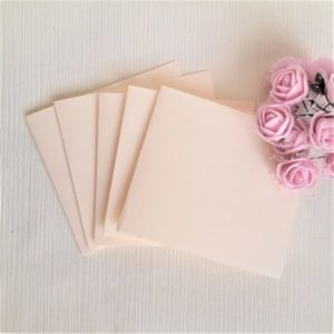 Заготовки для открытки в цвете айвори, 5 шт.