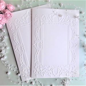 Белые заготовки для пригласительных, 5 шт.