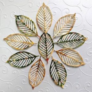 Ажурные листья для скрапбукинга.