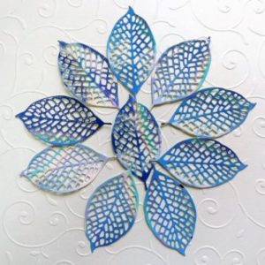 Ажурные листья для скрапбукинга.
