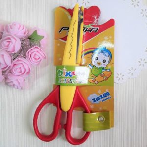 Ножницы фигурные, узор зигзаг крупный, 16 см.