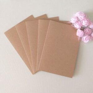 Заготовки для открыток 10*15 см, крафт, 250 гр/м2, 5 шт.