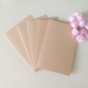 Заготовки для открыток 10*15 см, крафт светлый, 250 гр/м2, 5 шт.