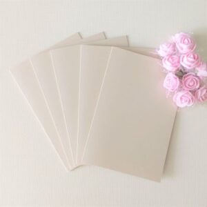 Заготовки для открыток 10*15 см, перламутр., кремовые, 250 гр/м2, 5 штук.