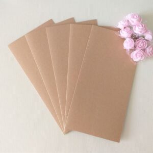 Заготовки для открыток 10*20 см, крафт средний, 250 гр/м2, 5 шт.