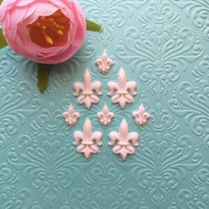 Декор гибкий Королевская лилия, 2,3*1,8 см/1,3*1 см. Набор 8 шт.