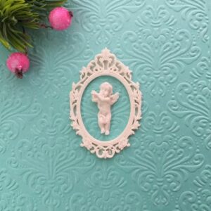 Рамка Барокко средняя с ангелочком, гибкий комплект.