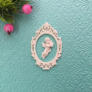 Рамка Барокко средняя с ангелом, гибкий комплект.