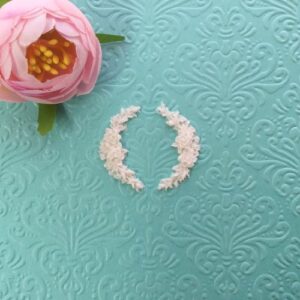 Декор цветочный гибкий, 1,8*3,5 см, пара.