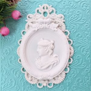 Рамка Овальная большая + Винтажный Портрет дамы, гибкий комплект.