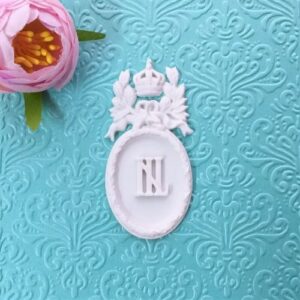 Винтажная гибкая рамка Королевская, 3,7*7,5 см.