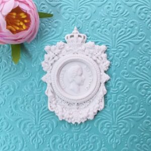 Винтажная гибкая рамка с Портретом Чарльза Х, 5,5*7,8 см.