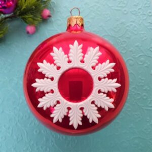 Ажурная круглая рамка-накладка, гибкая, 6,5 см.