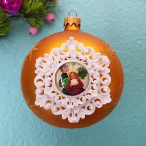 Комплект гибких ажурных рамок + стеклянный кабошон Счастливые Детки.