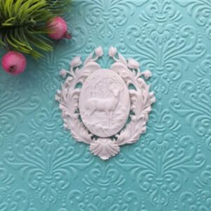 Рамка Гербовая с камеей северный Олень, гибкие.