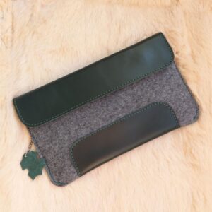 Клатч-папка для планшета 8", шкіра, повсть, 14,5*24 см.