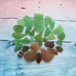 Морське скло Sea glasses №6, 30 шт., 50 грам.
