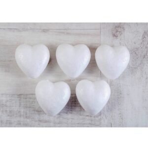 Набір пінопластових фігурок SANTI Серце 5 шт/уп., 60 мм