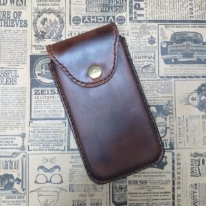 Чохол для iPhone 14 Plus із клапаном, шкіра, колір коричневий.