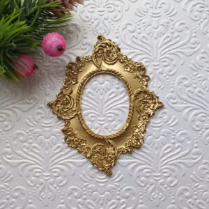 Рамка Мереживна гнучка, античне золото, 7,5*6,2 см.