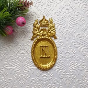 Вінтажна рамка з короною Наполеон NL, гнучка, золото, 3,7*7,5 см.