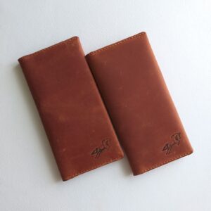 Портмоне, шкіра, колір коньячний, 19*9,5 см.